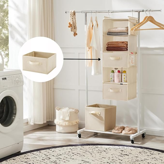 MAX Houser 2 Drawer Hanging Closet Storage Organizer, Underwear & Sweaters - Image 3