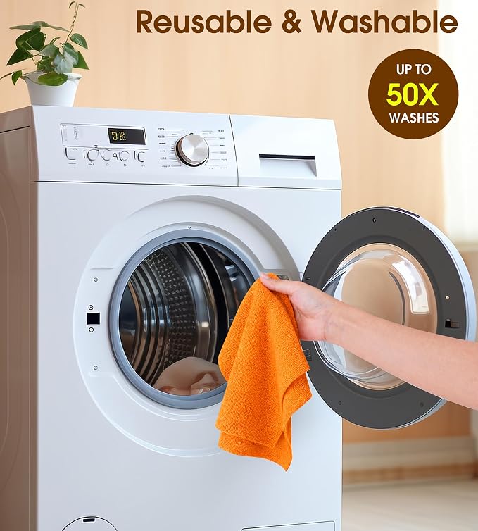 KitchLife Microfiber Cleaning Cloth Roll, 100 Pack - Image 7