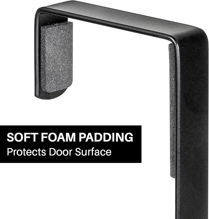 LYNK Professional® Home™ 36 Hook Over the Door Hooks, Door Hanger | Black - Image 5