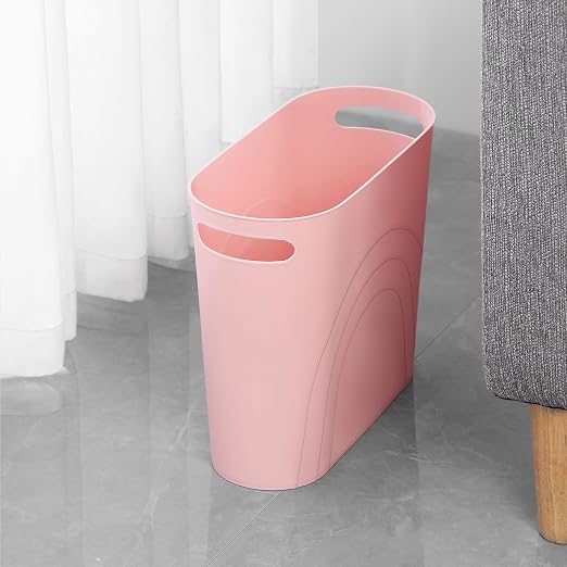 rejomiik Small Bathroom Trash Can, 3.5 Gallon Slim Garbage Can, Office and - Image 3