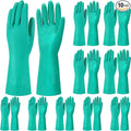Potchen 10 Pairs Chemical Resistant Gloves 15 Mil Nitrile Gloves by Potchen