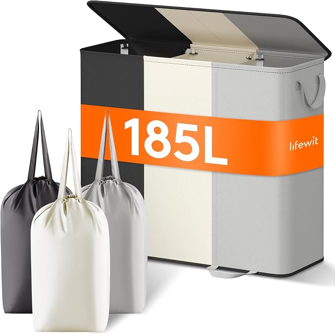 Lifewit Laundry Hamper with Lid, Removable Laundry Bags by Lifewit
