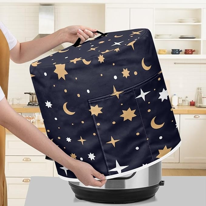 Gothic Star Pressure Cooker Cover for Women Insulated Rice Cooker Cover with Easy to Clean Lining Stain Resistant Dust Cover with Pockets for Instant Pot 6 Quart Appliance Cover
