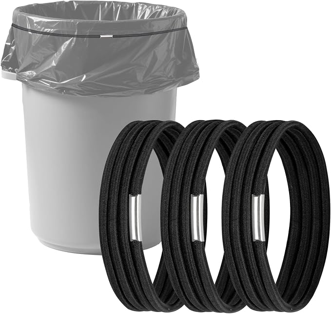 Trash Can Rubber Bands, Heavy-Duty Garbage Bag Holder by Hongmed