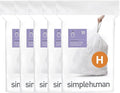 simplehuman Code H 100 Count Custom Fit Liners, Drawstring Kitchen Trash Bags by Unknown