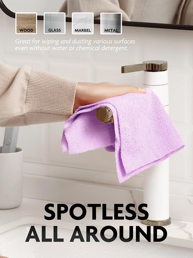 Fantasticlean Microfiber Cleaning Cloth Roll-75 Sheets, Tear-away Microfiber - Image 2