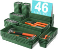 A-LuGei 【 & 5 Size Tool Box Organizer Tray Divider Set, 【Army Green】 by A-LUGEI
