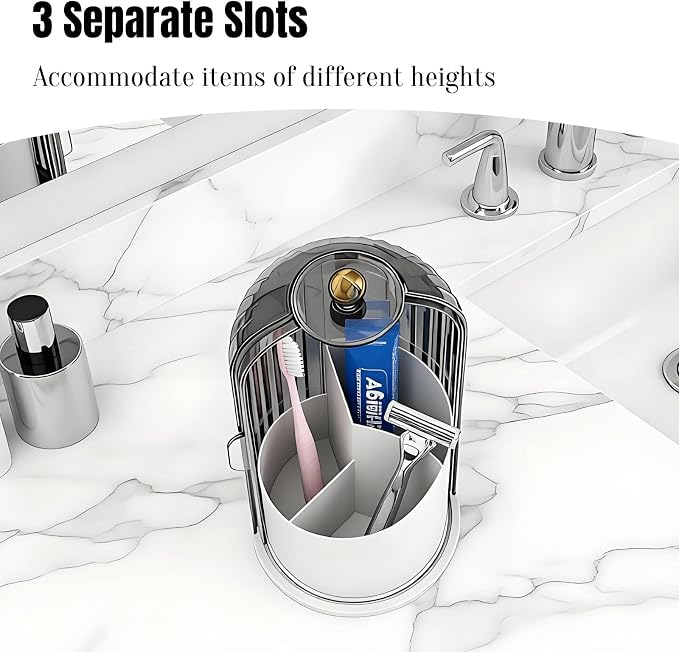 JEESA Dustproof Toothbrush Holder Organizer - Image 5