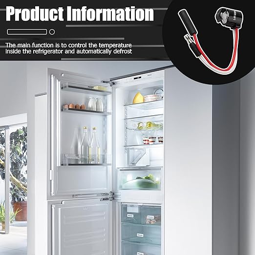 297216600 Refrigerator Defrost Thermostat Replacement Part Compatible with Frigidaire and Kenmore Refrigerators, Replaces Part Number 1483781, 216731000, 216872200, 218673001 and 218673008