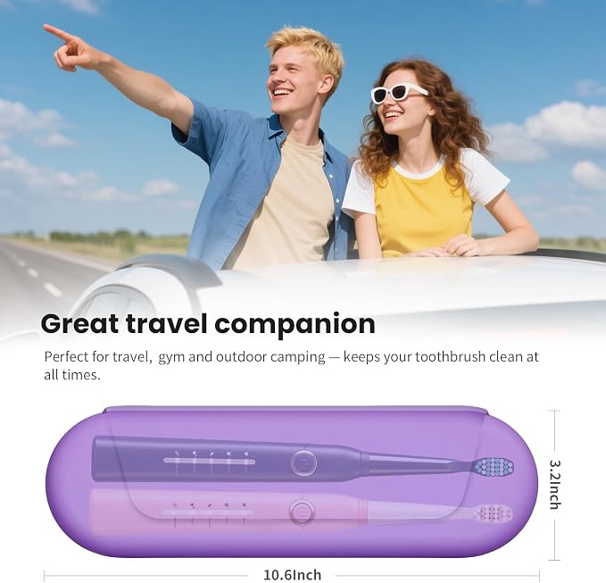 Silicone Electric Toothbrush Travel Case, Manual Toothbrush Travel Cover - Image 6