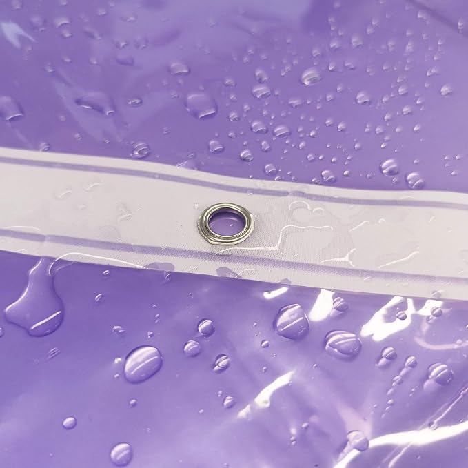 Barossa Design Clear Lavender Shower Curtain Liner Standard Size - Image 6