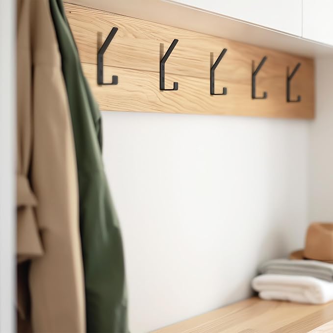 Decorative Coat Hooks Set of 5 for Wall Mount - Image 5