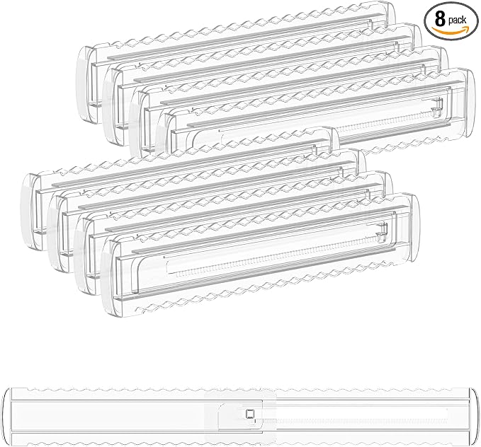 8 Pack 2.36" High Shallow Drawer Dividers, 12.5"-21.3" Expandable | Adjustable by Unknown