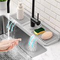 17.7'' Folding Faucet Mat for Kitchen Sink Splash Guard Kitchen Sink Faucet Mat by Snoquir