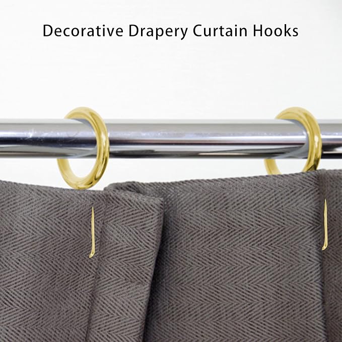 40 Pcs Metal Curtain Rings Drapery Rings Curtain Rod Rings and Metal Curtain - Image 6