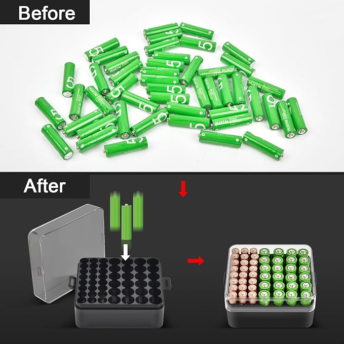 ALCYON Battery Organizer Case, Battery Vault Box - Image 6