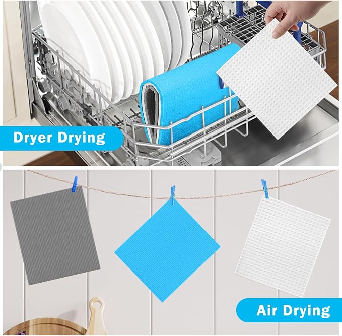 HOMEXCEL 50PK Swedish Dishcloths - Image 7