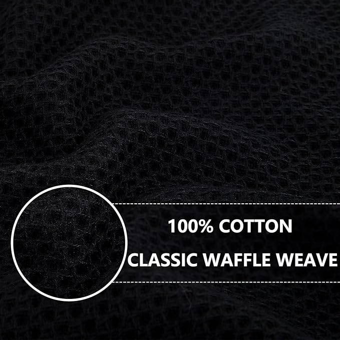 Homaxy 100% Cotton Waffle Weave Kitchen Dish Cloths 24-Pack, Ultra Soft - Image 2