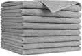 AIDEA Gray Microfiber Cleaning Cloth-8PK, Microfiber Towel by AIDEAHOME