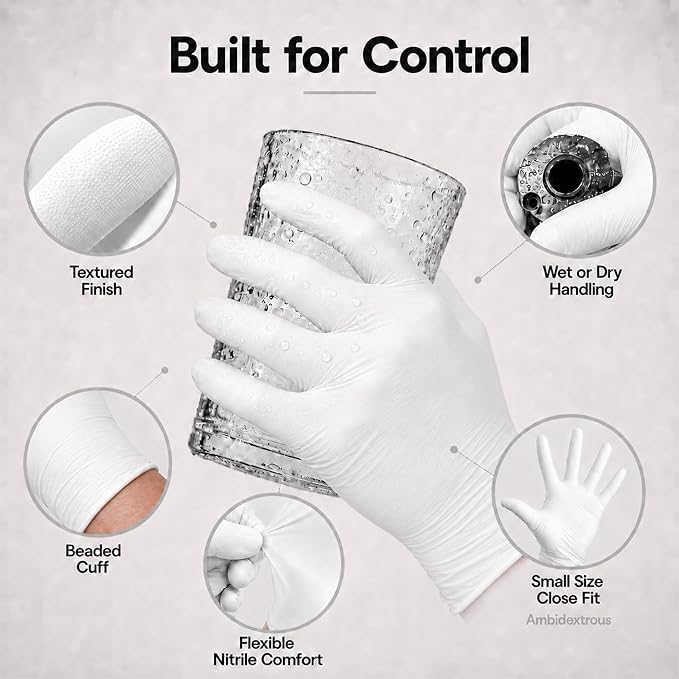 ForPro Disposable Nitrile Gloves, Chemical Resistant, Powder-Free, Latex-Free - Image 4