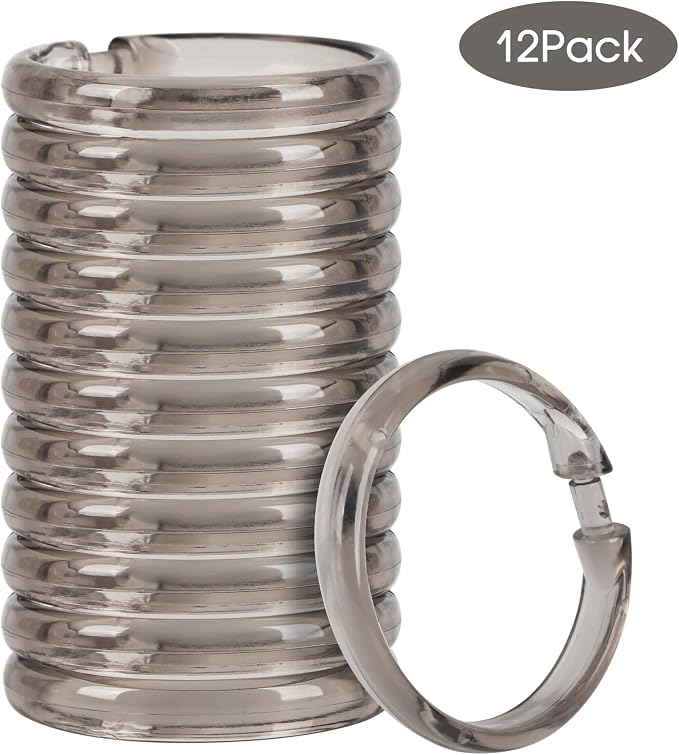 Light Taupe Shower Curtain Hooks - Image 8