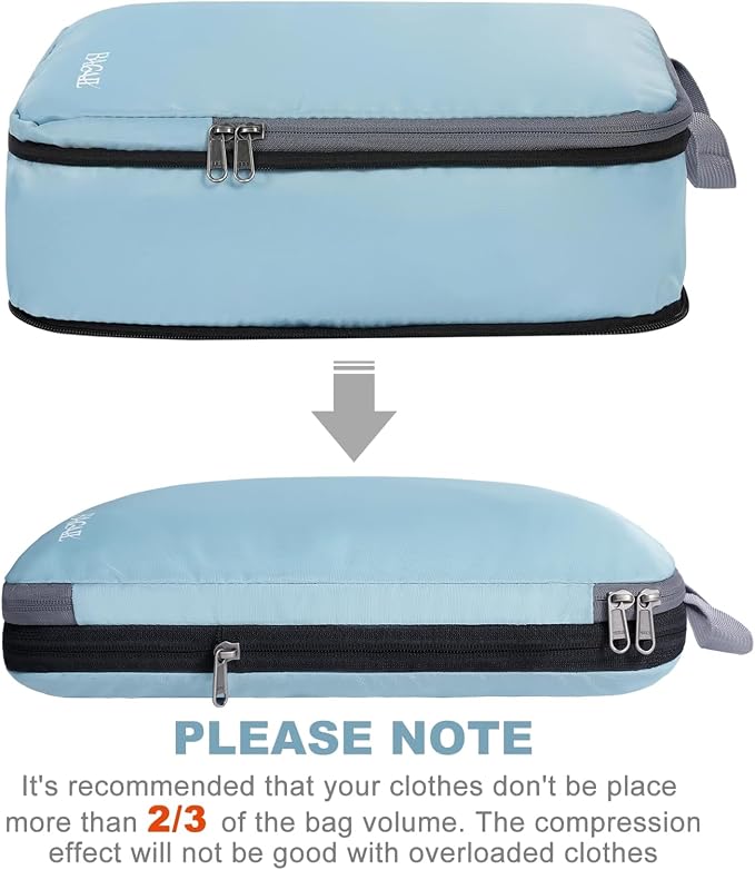 BAGAIL 4 Set/6 Set/8 Set Compression Packing Cubes Travel Accessories - Image 4