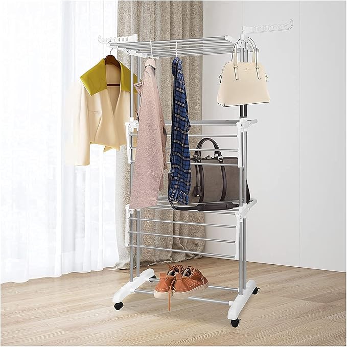 Bigzzia Clothes Drying Rack Folding - Image 2