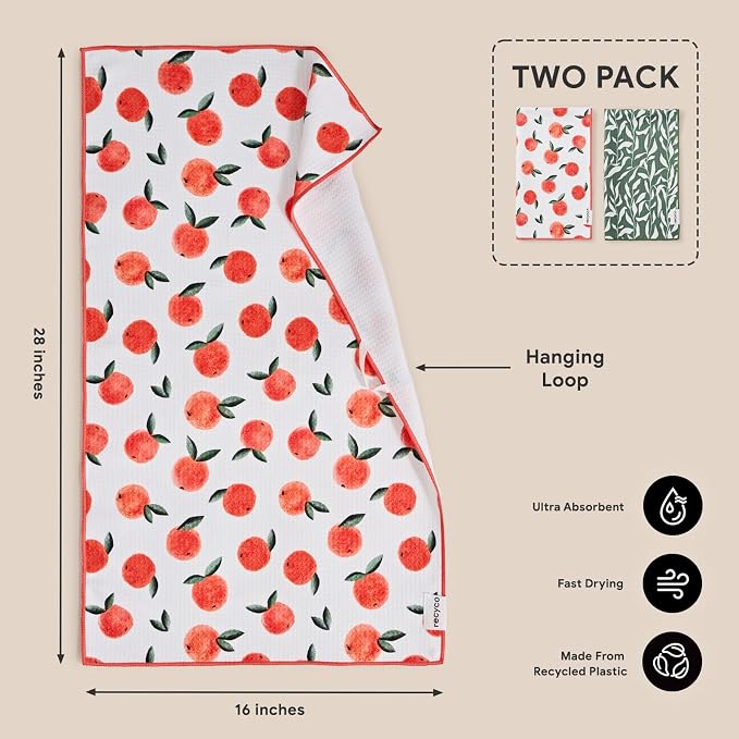 RECYCO Waffle Kitchen Towel Set of 2 - Image 6