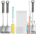 Bottle Brush Cleaner Set for Bottles, Cups and Straws Cleaning, 14 Pack | Long by AONEZ
