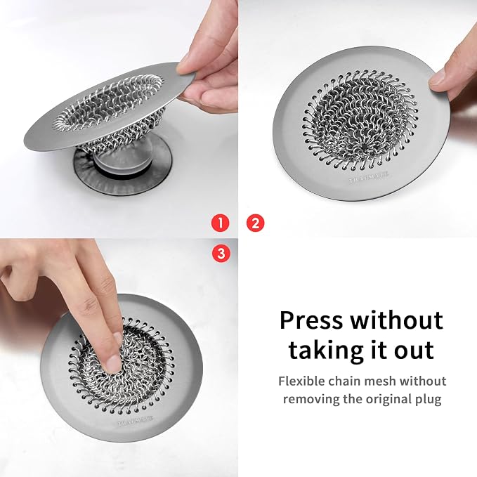 TRAPMATE Hair Catcher Shower Drain, Prevent Clogging Bathtub Drain Hair Catcher - Image 6