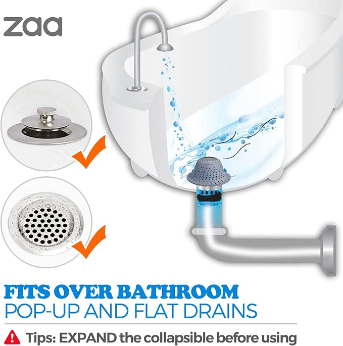 Shower Drain Hair Catcher Bathtub Drain Strainer Sink Drain Protector | - Image 3