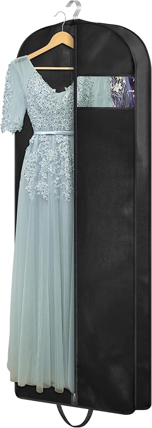 KIMBORA 60" Dress Garment Bags for Hanging Clothes Travel, Gusseted Garment by KIMBORA
