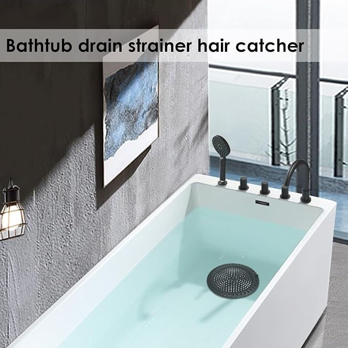 Huntonry Hair Catcher Shower & Tub Drain Protector, Bathtub & Sink Drain - Image 6