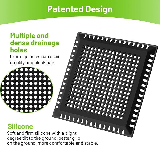 Aluvor Drain Hair Catcher, Shower Drain Cover Hair Catcher Shower Strainer | - Image 4