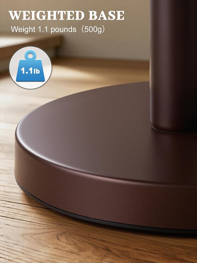 SMARTAKE Paper Towel Holder Countertop, Non-Slip Weighted Base - Image 4