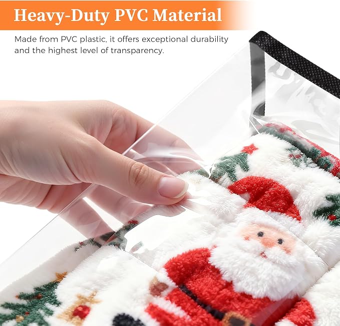 SpaceTrove Clear Storage Bags, foldable waterproof moving bags store comforters - Image 3