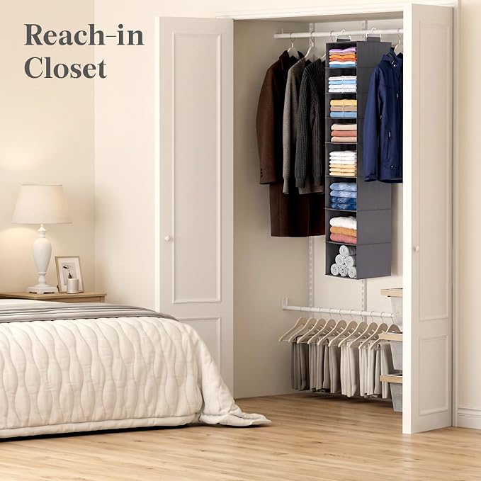 Lifewit 8 Tier Hanging Portable Closet Storage Organizer - Image 8