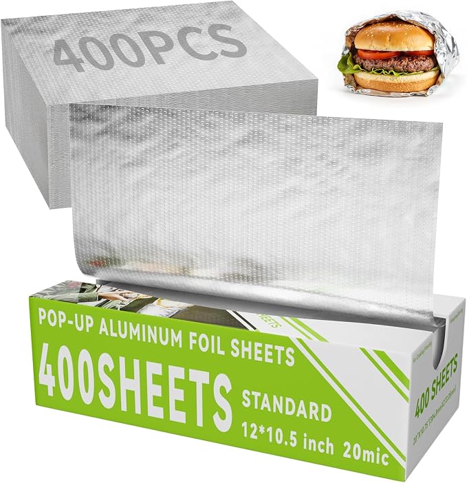 Aluminum Foil Sheets, Hot Dog or Sandwich Wrap, Food Storage, Restaurant by SZZJKJ