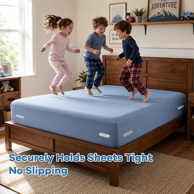 Bed Lock Sheet Holders, New Upgrade Sheet Straps Keep Sheets Firm & Tight - Image 6
