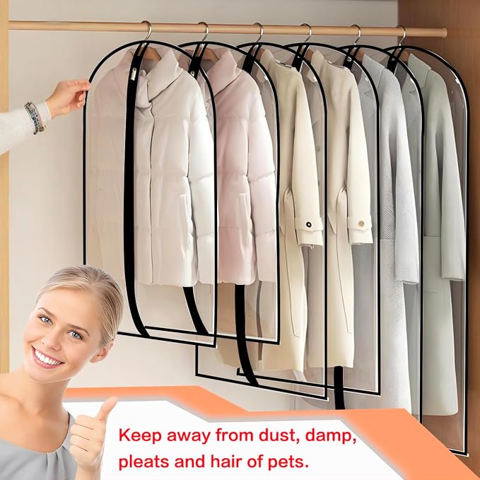 Garment Bags for Hanging Clothes Suit Cover Travel Garment Bag for Closet - Image 6