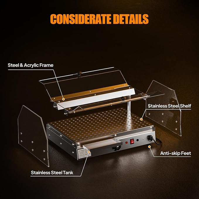 Bonnlo Commercial Food Warmer Display Pizza Warmer, Electric Countertop Food Warmer with LED Acrylic Door Removable Shelves Temp Control, Food Display Warmer for Buffet Restaurant, 120V 300W (1-Tier)