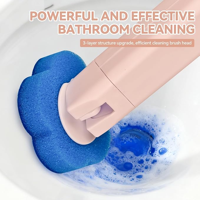 Disposable Toilet Brush with 48 Refills, Toilet Cleaning Supplies, Toilet Wand - Image 7
