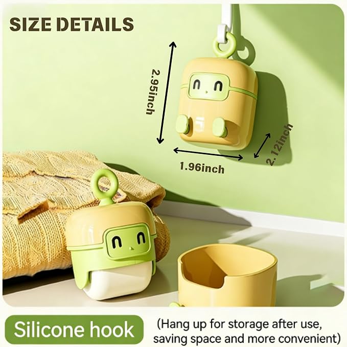 Reusable Mini Travel Lint-Roller, Extra Sticky Lint Rollers - Image 3