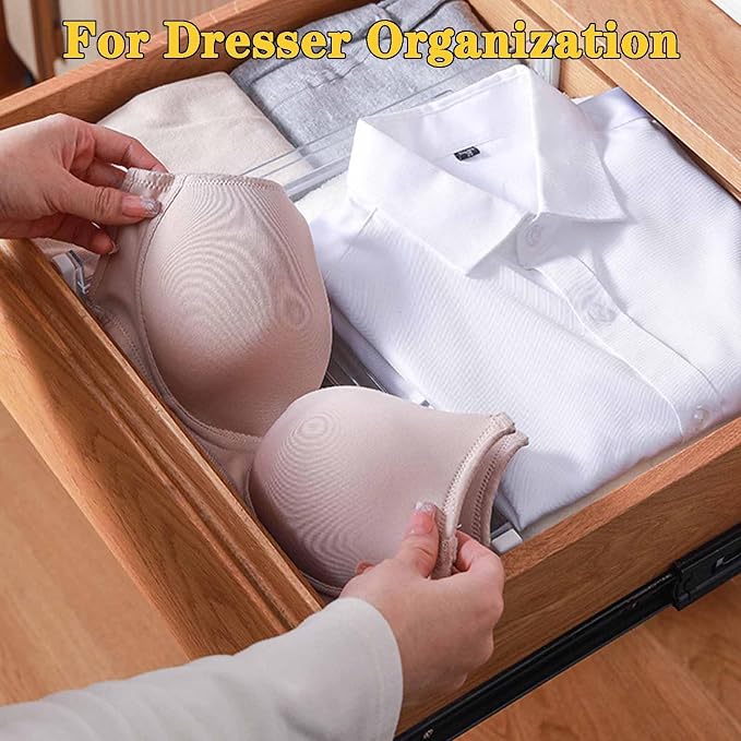 Drawer Dividers for Clothes, 3.15" High 11.34"-19.69" | Adjustable Expandable - Image 6