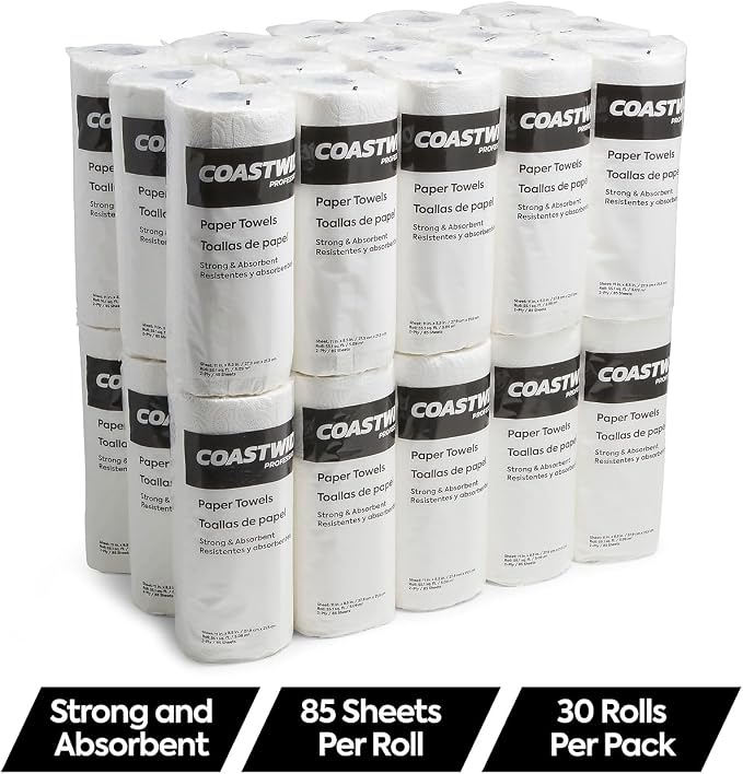 Coastwide Professional Paper Towels, 85 Sheets/Roll, 30 Rolls/Pack - Image 3