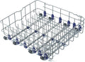 Allstare 3751DD1001J 3751DD1001C Dishwasher Lower Rack Replacement Parts for LG Dishwasher Parts Lower Dishrack Assembly LDF7774ST LDF5545ST MGR47998602 LG Bottom Dishwasher Rack Wheels 1 Pack