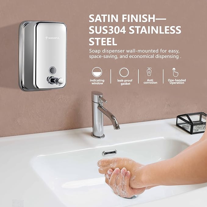 Stainless Steel Kitchen Soap Dispenser - Image 2