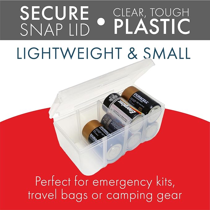 Dial Industries Battery Storage Organizer Case, Holds 8D | Keeps loose - Image 2