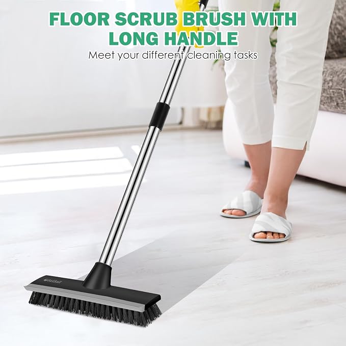 SetSail Floor Scrub Brush, 51-Inch Adjustable Long Handle Brush - Image 3
