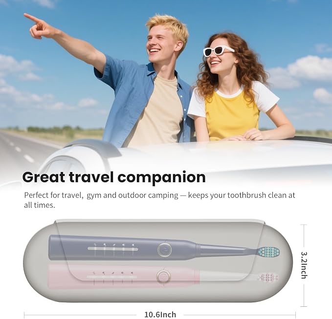 Silicone Electric Toothbrush Travel Case, Manual Toothbrush Travel Cover - Image 6